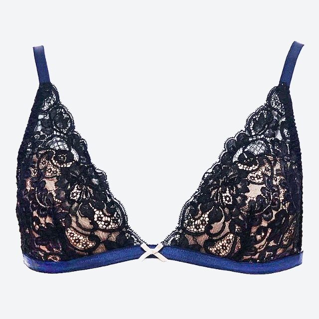 セットランジェリー グロッシーブラック